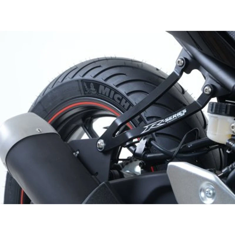R&G EH0063BK Exhaust Hanger, Black For Yamaha YZF-R25 '14-'20 / YZF-R3 '15-'20 - Image 3