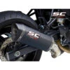 SC-Project S14-116C SC1-R Slip-on Exhaust, Carbon Fiber For Suzuki SV650 (2016-)