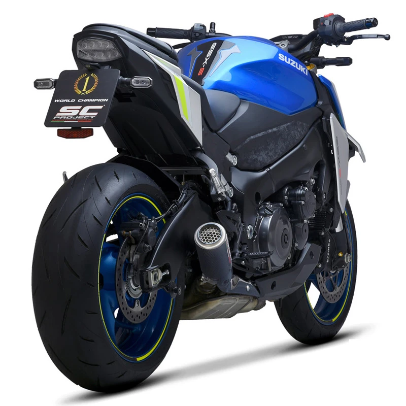 SC-Project S20-36CR CR-T Slip-on Exhaust, Carbon Fiber For Suzuki GSX-S1000 '21- - Image 4