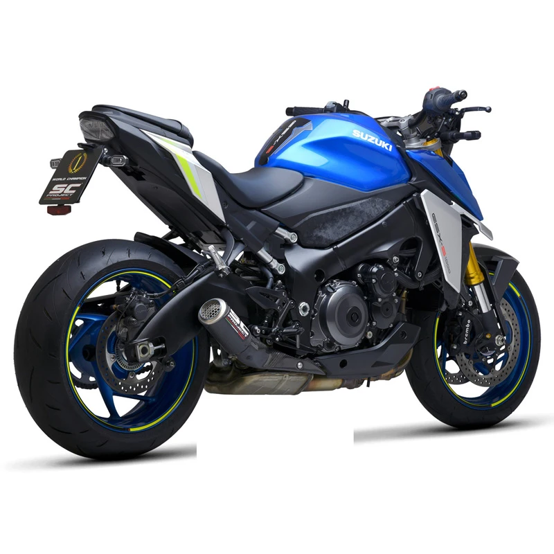 SC-Project S20-36CR CR-T Slip-on Exhaust, Carbon Fiber For Suzuki GSX-S1000 '21- - Image 6