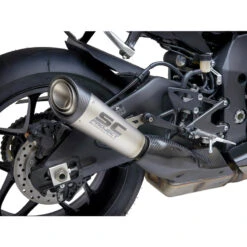 SC-Project Y11-T41T S1 Slip-on Exhaust, Titanium For Yamaha YZF-R1 M/S (2015-)