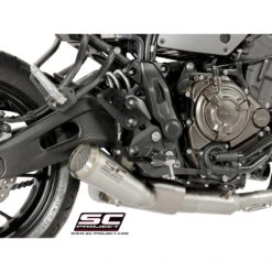 SC-Project Y27-C21A70S Conic Full Exhaust, Stainless Steel For Yamaha FZ-07/MT-07/XSR 700 (2017-)