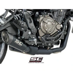 SC-Project Y27-C41MB S1 Full Exhaust, Black Edition For Yamaha FZ-07/MT-07/XSR 700 (2017-)