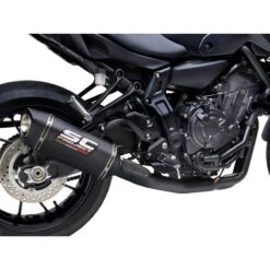 SC-Project Y33-CDEMB124C SC1-S Full Exhaust, Carbon For Yamaha MT-07 (2021-)