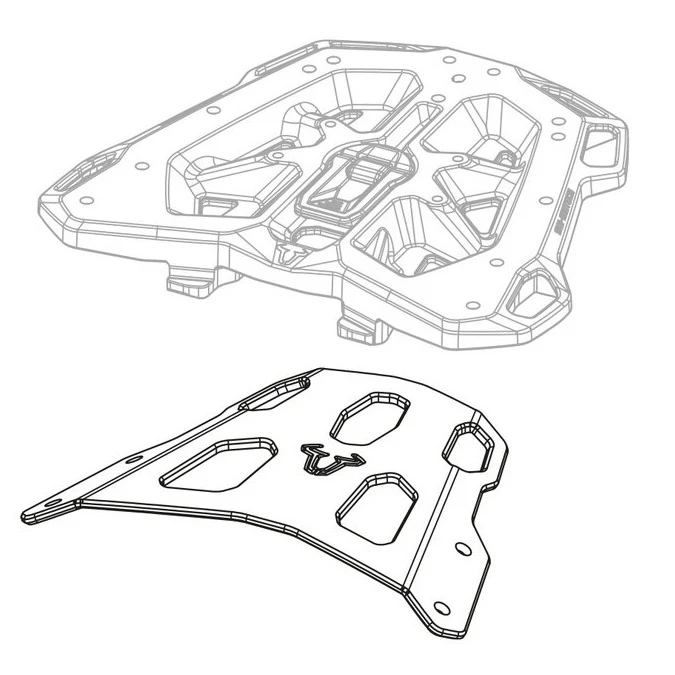 Sw-Motech GPT.06.593.16000/B Alu-Rack, Black For Yamaha MT-07 Tracer (2016-) - Image 4