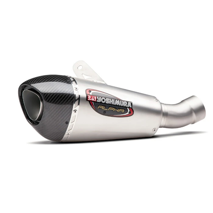 Yoshimura 11260BP520 Street Alpha T Slip-on Exhaust, SS-SS-CF For Suzuki GSX-250R (2018-)